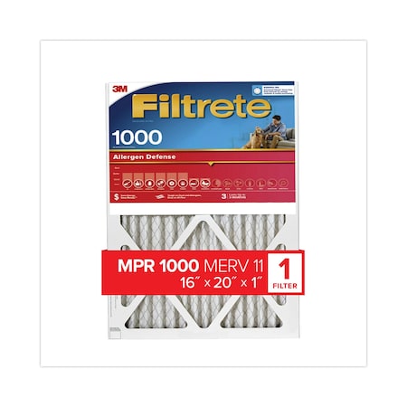 Filtrete Allergen Defense Air Filter, 16 x 20 7100188265